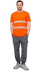 Футболка сигнальная "Флинт" фл.-оранжевая