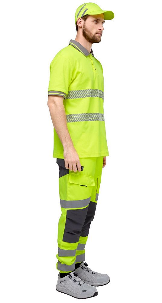 Футболка-поло сигнальная Фликер фл.-желтая