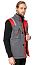 Жилет мужской утепленный рабочий Авангард серый-красный