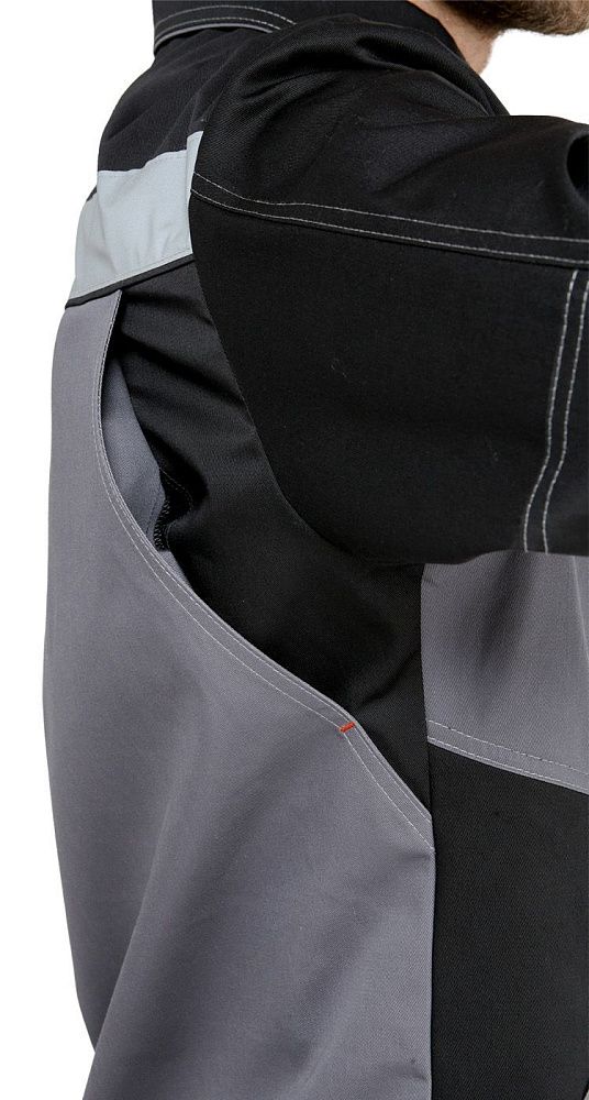 Костюм мужской рабочий летний Гудзон NEW с пк серый-черный